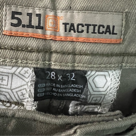 5:11 Tactical Tan Heavy Duty Slim Straight Jeans 28W - Picture 2 of 5